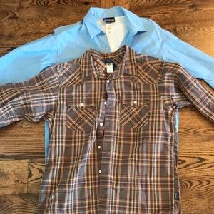 Two Patagonia button ups